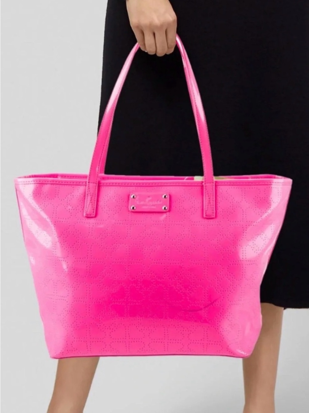 Kate Spade New York “Molly Bikini Dot” perforated tote